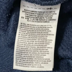 Vans x Lizzie Armanto Women's Blue Fleece Floral Hoodie Hooded Sweatshirt Top M thumbnail 5