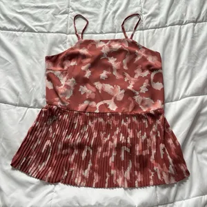 Nine West Womens Size Medium Pink Cami Camisole Tank Top Coquette‎ Summer Boho Chic Beach thumbnail 1