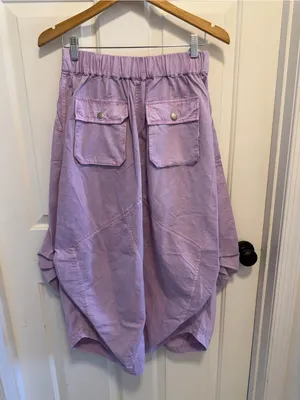 Free People Willow Poplin Maxi Skirt in Pink Lavender Size XS thumbnail 5