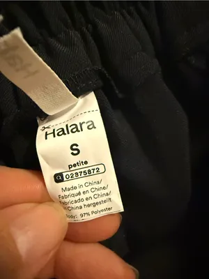 Halara Flex High Waisted Tapered Work Pants SKU 02875872 Black Small Petite thumbnail 3