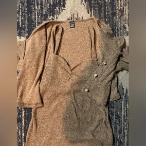 SheIn Button Front Crop Top & Bodycon Dress sz M thumbnail 7