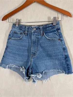Abercrombie & Fitch Women’s The 90s Relaxed Cutoff Shorts High Rise 24/00 thumbnail 2