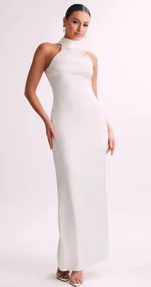 Meshk Claire satin dress thumbnail 1