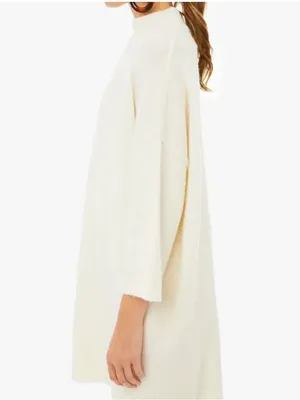NWOT Tuckernuck Maxine Mock Neck Sweater Dress – Ivory – XL thumbnail 4
