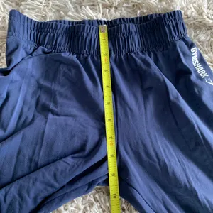 Gymshark Navy Blue/White Elastic Stretch Waist Leggings thumbnail 7