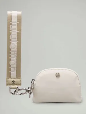 Lululemon Dual Pouch Wristlet *Wordmark Raw Linen / White Opal / White thumbnail 7