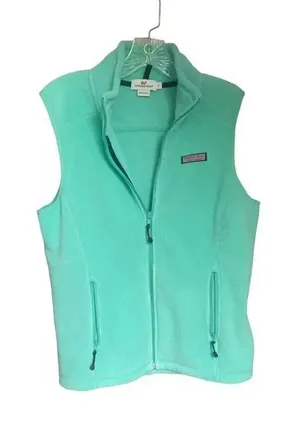 Vineyard Vines Mint Green Fleece Vest Size S thumbnail 1