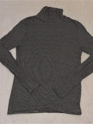 American Eagle Outfitters Ribbed Lightweight Turtle Neck Shirt thumbnail 1