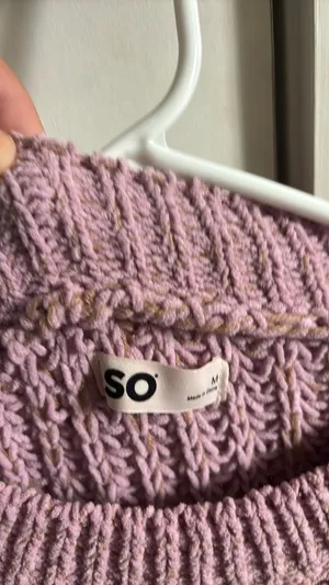 SO sweater knit purple Size M thumbnail 2