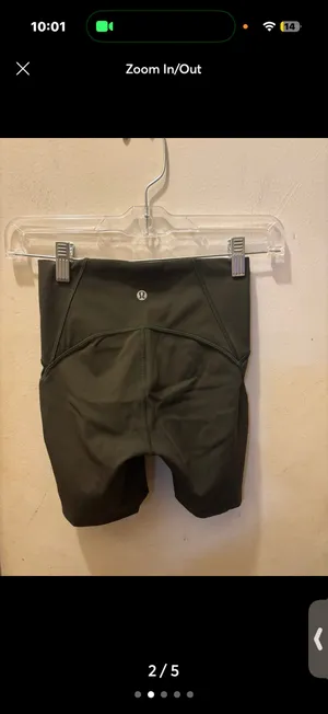 (2) Lululemon biker shorts 6” thumbnail 2
