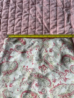 Isalis Paisley Print Cream Satin Mini Skirt Chic Size Small thumbnail 5