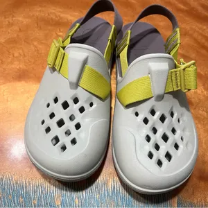 Chacos Chillos Clogs size 8 gray green purple thumbnail 4