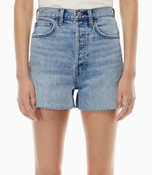 Denim Forum Aritzia Joni Mid Length Denim Jean Cotton Shorts Size 25 thumbnail 1