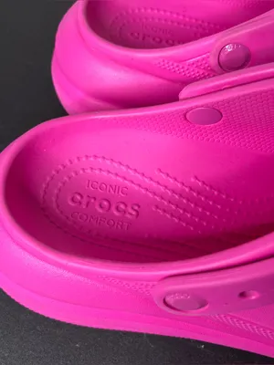 Crocs Classic Crush Slip On Clogs in Fuschia Hot Pink Size 10 thumbnail 5