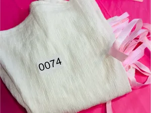 ROMWE White Crop Top with Pink Ribbon Ties thumbnail 9