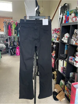 Women's H&M Black Flare High Waist Jeans Size 6 thumbnail 2