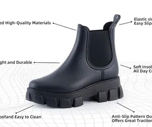 - New Termiyinful boots Size 9 New in box women’s rain boots outdoor boot… thumbnail 2