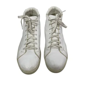 Vibram Cadence Mens White Leather Lace Up Athletic High Top Sneakers Shoes Sz 10 thumbnail 2