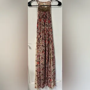 NWT Anthropologie Nikasha Beaded Bohemian Halter Maxi Dress XS thumbnail 4
