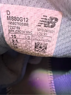 New Balance Women's Blue Knit Fresh Foam Sneakers with Peach Accents thumbnail 11