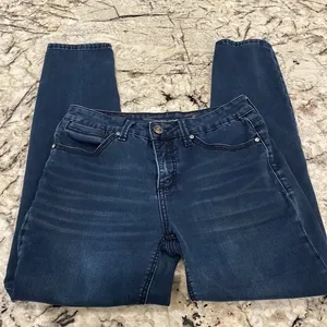 Seven7 Slimming Skinny Jeans y2k with sparkly sequins on back‎ pockets thumbnail 1
