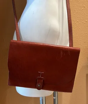 Lucky brand tan leather crossbody thumbnail 1