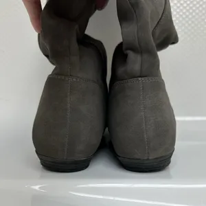 Cliffs White Mountain Tall Slouch Boots Womens 8M Faux Suede Gray Zip Up Indie thumbnail 6