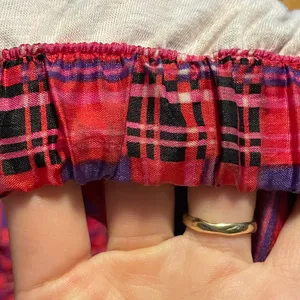 Vintage Jacket Plaid Nylon Pink Purple Zip-Up Windbreaker Lined Retro Women 90s thumbnail 9