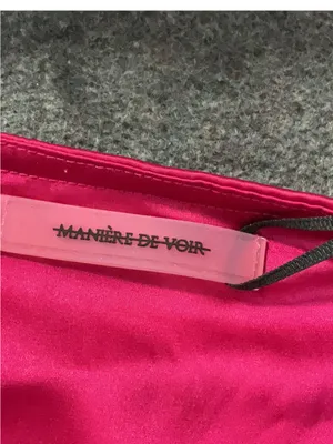 Manière De Voir Hot Pink Halter Ruched Mini Dress thumbnail 5