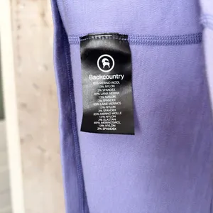 Backcountry Wool Blend 1/4 Zip Base Layer Purple thumbnail 4