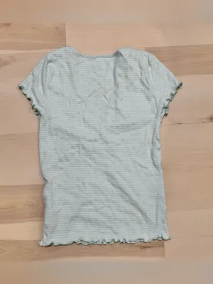 American Eagle Women Medium Cute Cottagecore Boho Retro Y2K Lettuce Trim Top thumbnail 3