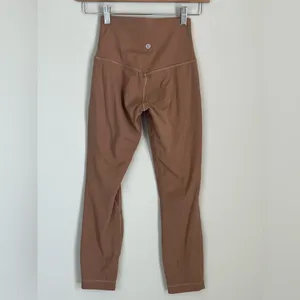 Lululemon Align Crop 23 inch Leggings Yoga Size‎ 2 Nude Tan thumbnail 5