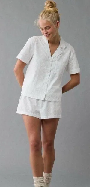 AE Eyelet Button-Up PJ Set, NWT! Price firm! thumbnail 1