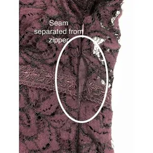 Kimchi Blue Maroon Red Lace Long‎ Sleeve Fit And Flare Empire Waist Dress Size 0 thumbnail 3