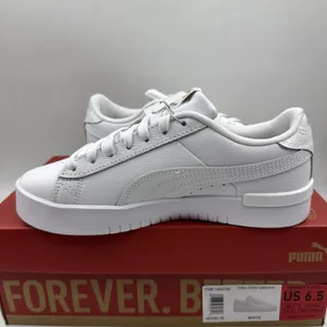 PUMA Court Sneaker, White, Women's Casual Low Top Leather Shoes Size 6.5 New thumbnail 10