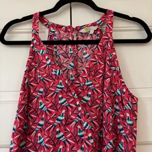 Boden‎ Olwen Strawberry Split Bird Print Dress Size 6 Pink Midi Printed Summer thumbnail 6