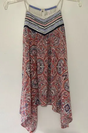 Xhilaration embroidered sleeveless top thumbnail 1