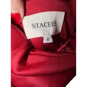 STACEES Red Satin Corset Gown Thigh-High Slit - Size 8 thumbnail 2