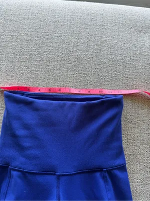 Karma‎ Athletics High-Rise Ribbed Cuff Leggings Blue - XS thumbnail 4