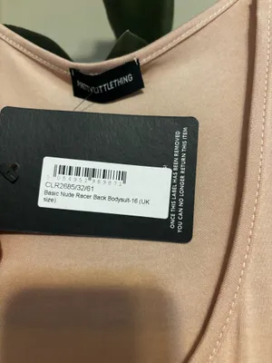 Nude race back bodysuit thumbnail 2