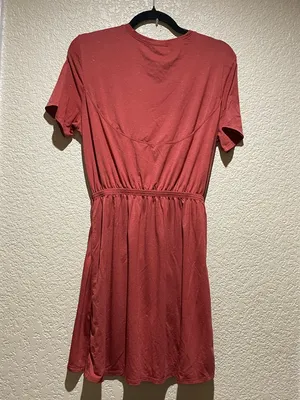 Lululemon Unwind Your Mind Dress Brick Rose White speckles Size 8? thumbnail 5
