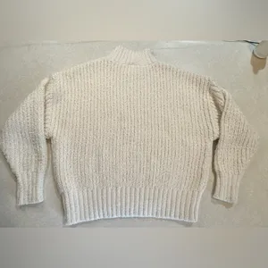 Aerie Off-White Turtleneck Sweater thumbnail 6