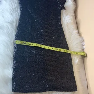 Free People Backstage Fever Black Sequin Mini Dress Size XXS thumbnail 11