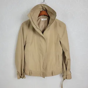 a.v.v. Michel Klein Womens Jacket Size 42 Paris Brown Collared Full Zip Pockets thumbnail 6