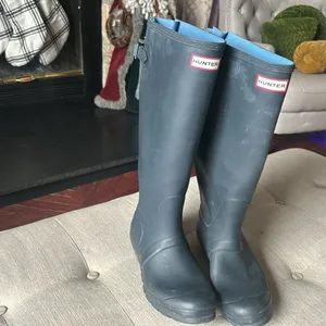 Hunter Women's Original Tall  Boot in Navy Size 8 thumbnail 3