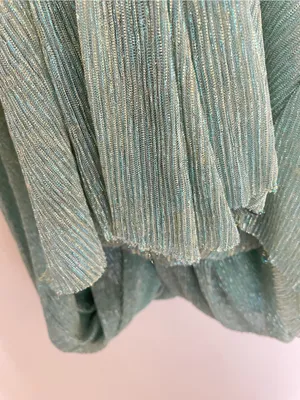 JessaKae Darling Dashwood Maxi Dress in Jade Metallic Sparkle Size Small thumbnail 4