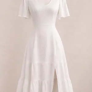 White Coastal Cowgirl Angel Fairy Maxi Dress Cotton Cottagecore‎ Coquette Boho thumbnail 2