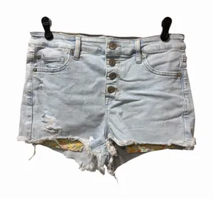 American Eagle Floral Pocket Short Shorts next level stretch Size 10‎ Festival thumbnail 1
