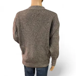 Abercrombie & Fitch Grey Crew Neck Sweater Size Medium Oversized Split Hem thumbnail 4