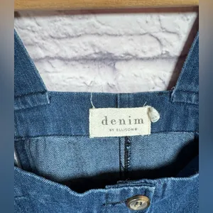 Denim by Ellison, Size Small Blue Denim‎ Button Overall Dress cottagecore thumbnail 4